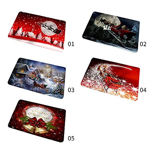 Sunbaca Tapetes Decorativos de Natal Tapete de Piso Feliz Natal Tapete de Boas-Vindas Engraçado Tape
