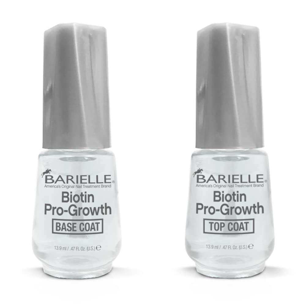 BARIELLE Biotin Pro-Growth Base Coat & Top Coat Collection 2-PC Set