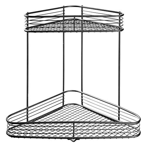 Idesign Vienna Metal Wire Standing Vanity Caddy, 2-Tier Baskets For Countertops, Desks, Dressers, Bathroom, Set Of 1, Corner Shelf #TOP3