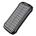 BoxWave Charger Compatible with Neewer Z2-N - Solar Wireless Rejuva PD Power Pack (16000mAh), Solar Powered Backup Power Bank - Jet Black