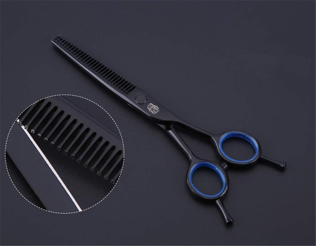 Haar-Ausschnitt-Scheren-Set (6,0 Zoll), Friseurschere Professionelle Ausdünnung Schere Set (Licht Und Sharp), Für Salon, Barbier Oder Home Use,Blau