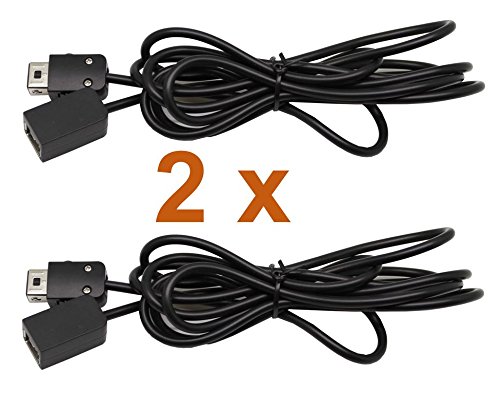 DOPPELPACK Rallonges de manette de jeu pour Nintendo Classic Mini NES et Super Nintendo SNES 1,80 m, fabricant : 1,80 m 2-Tech (2 pièces)