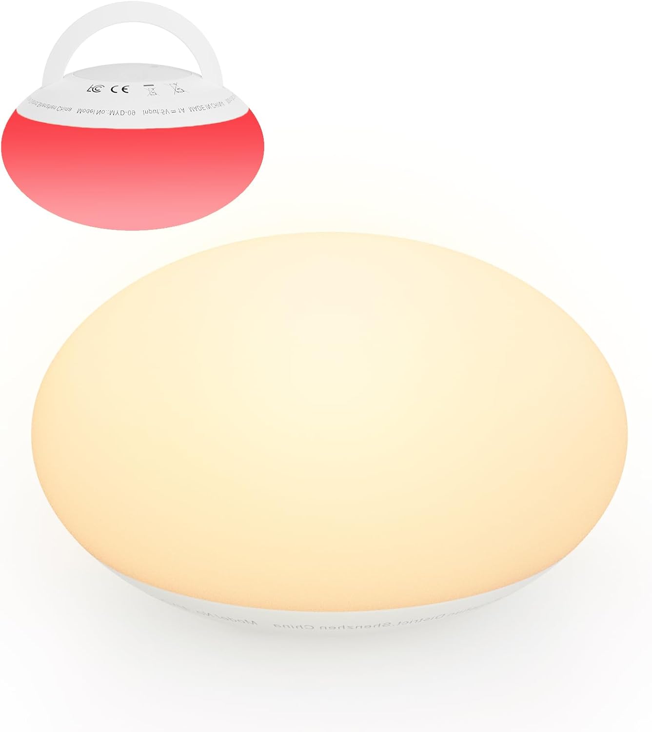 Egg Light for Nursery, Baby Night Light with 1/3/6 H Timer, Soft BPA-Free Silicone Nightlight with Colors Changing, Dimmable Night Lamp for Kids, Eye Caring Red Light, Warm Light for Breastfeeding