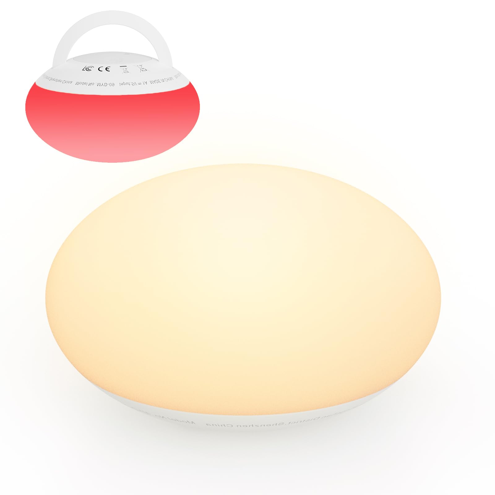 MAHYKO Nachtlicht Baby, Weiches BPA-freies Silikon Nachtlampe Kinder, 3 Farbwechselmodi 3 Timer und Stilllicht dimmbar, Wiederaufladbares Baby Night Light Für Stillen Wickeln kleinkinderzimmer