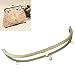 Housweety 1PC Metal Purse Bag Frame Kiss Clasp Lock Bronze Tone 28.5cm x11.5cm