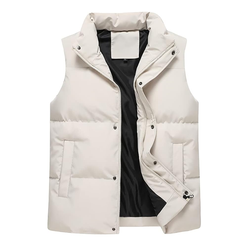 MEN’S HYBRID DOWN VEST BRIEFING L ホワイト Waistcoat Men's Puffer Down Vest Quilted Vest Coats with