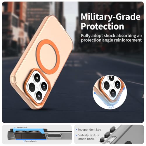 Image of for Xiaomi 17 Case Magnetic Case Anti Drop Hybrid Phone Back Cover - Orange
