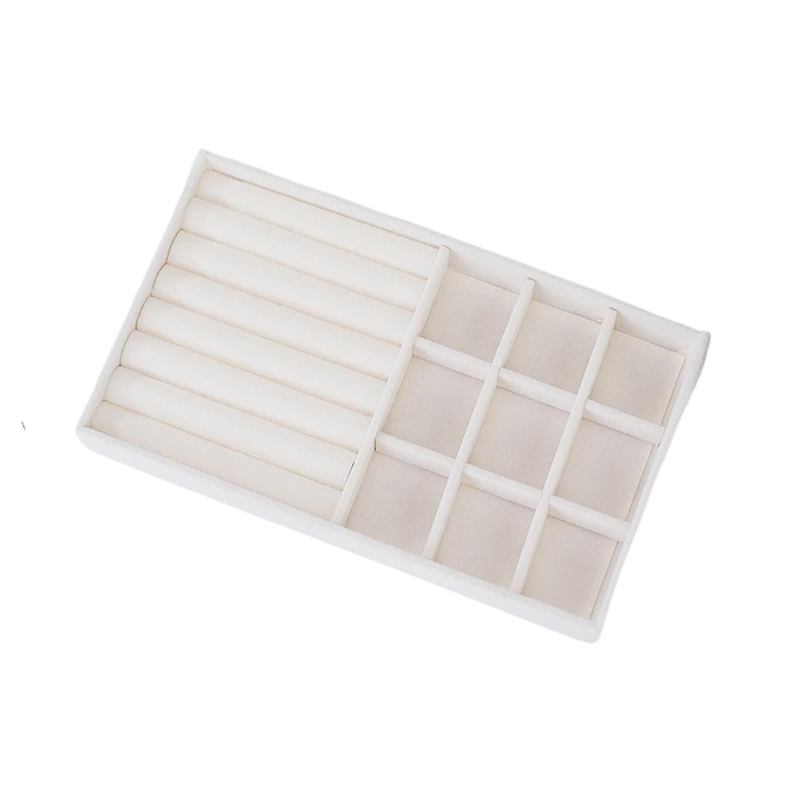 Flocking Jewelry Box Tray for Rings, Earrings