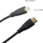 Seadream 3.3FT Micro HDMI Type D Male to Mini HDMI Type C Male Connector Adapter Cable Cord