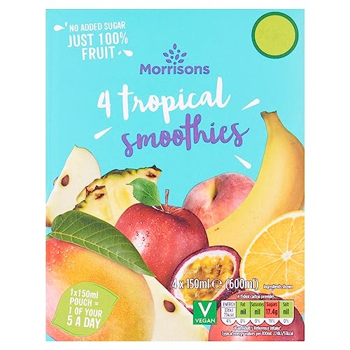 Morrisons Tropical Smoothies 4 x 150ml