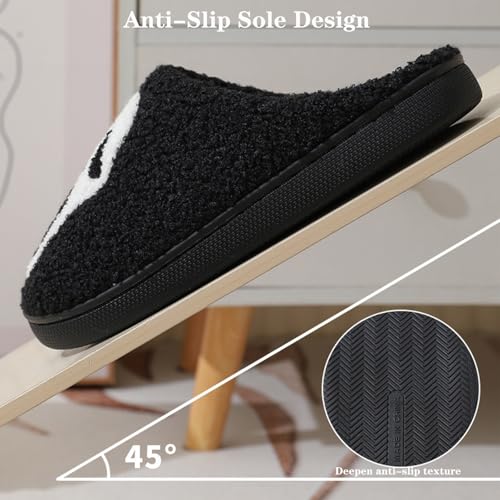 Jfxgjuv Scream Ghostface Slippers, Ghostface Slippers, Ghostface Halloween Slippers Soft Plush Comfy Scream Slippers Slip-On Cozy Indoor Outdoor Slippers4