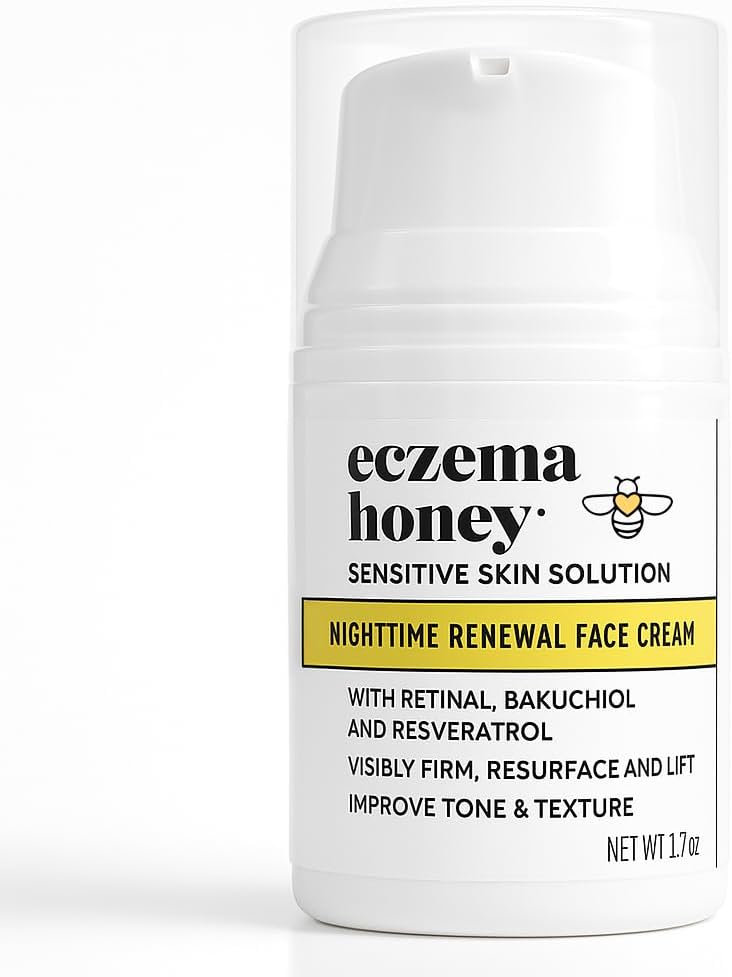 Concentrated Nighttime Renewal Face Cream - Anti Aging Skin Care Products - Face Moisturizer for Eczema, Dry & Sensitive Skin
