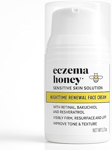 ECZEMA HONEY Concentrated Nighttime Renewal Face Cream - Anti Aging Skin Care Products - Unscented Face Moisturizer for Eczema, Dry & Sensitive Skin (1.7 Oz)