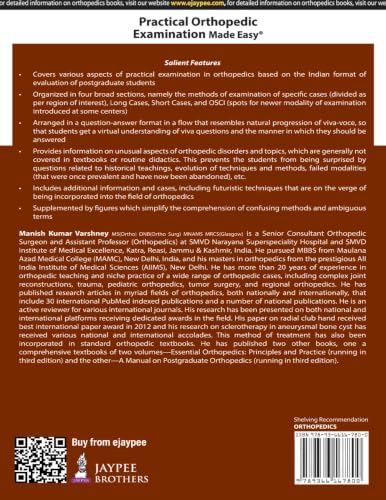 Image of Practical Orthopedic Examination Made Easy, 4 /E for MS and DNB Orthopedics Postgraduates | Clinical Case Examination Guide in Viva-Voce ... | Long Cases, Short Cases and OSCE /Spots: 1