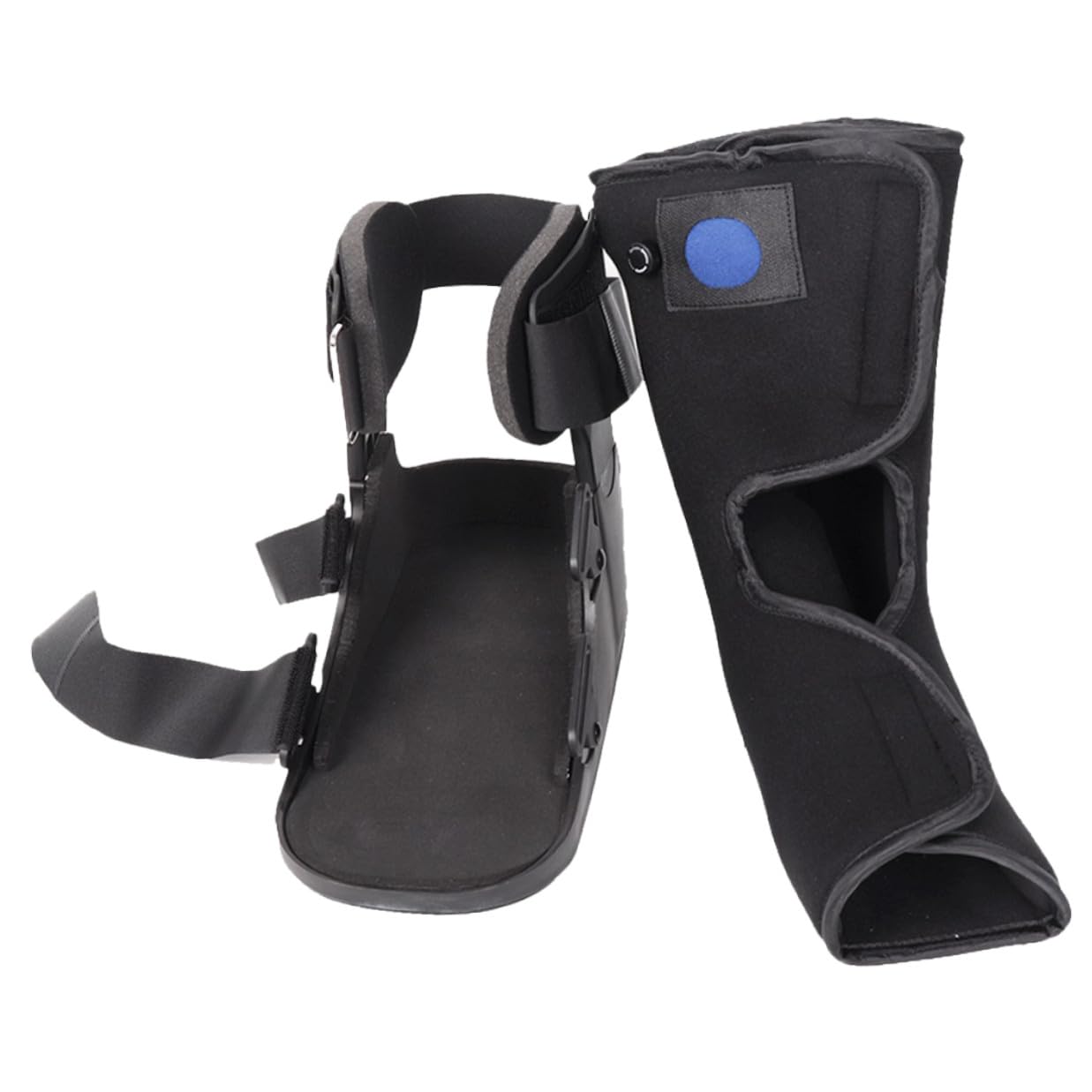 Foot Stabilizer Boot with Inflatable Cushion, Low-top Ankle Brace Support Shoe for Broken Foot, Post-surgery Medical Walking Boot for Adults