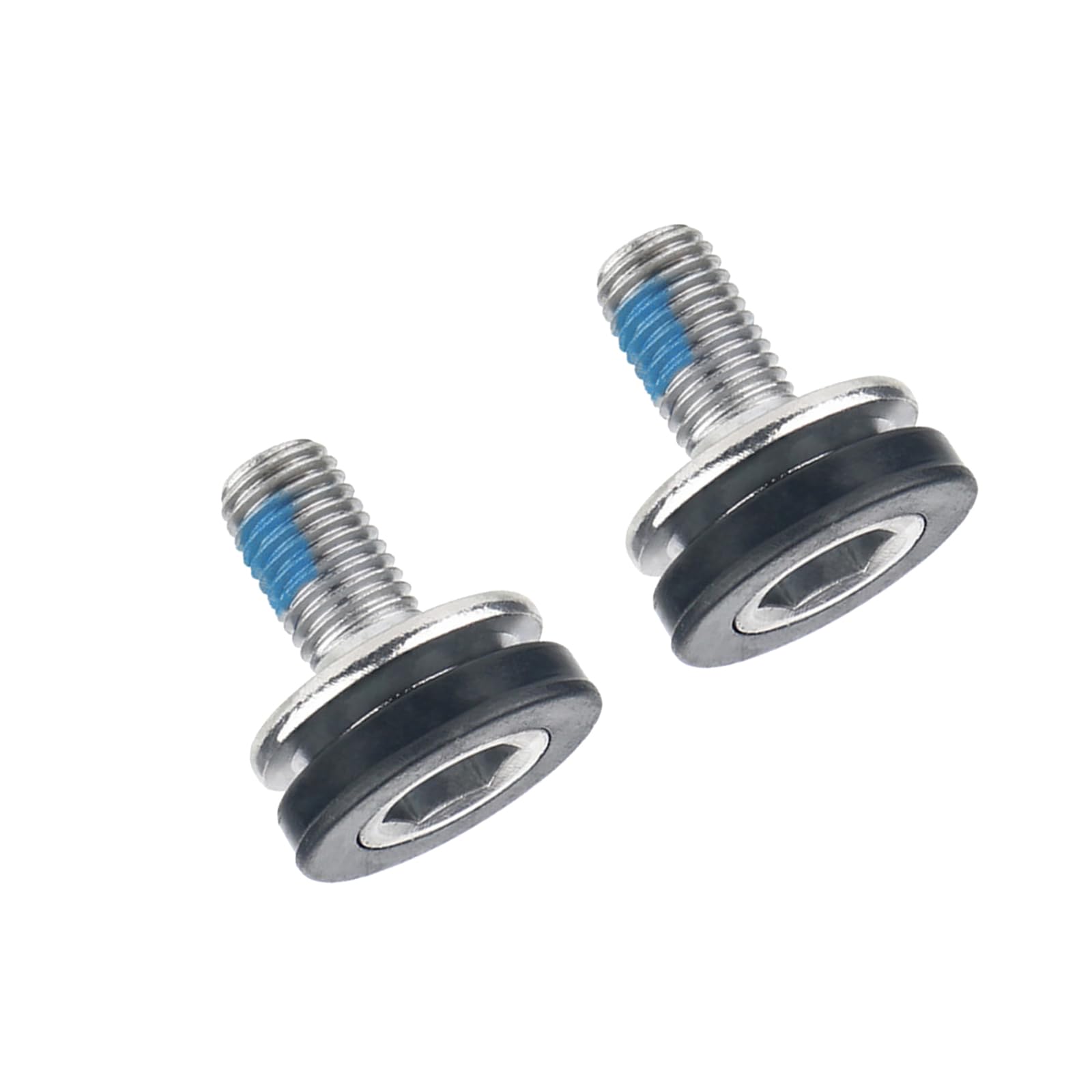Yazhuq 2Pcs Bike Hexagonal Crank Arm Fixing Bolts Capless Bottom Bracket Screws Bicycles Crank Screw Bike Crankset Bolts