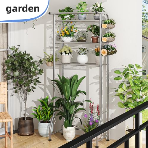 Image of Simple Trending 3 Tier Over The Toilet Rack, Shelf Bathroom, Bathroom Stand Organizer Space Saver, Silver