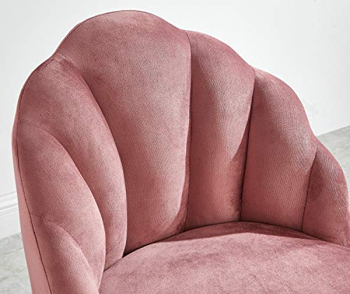 Ball & Cast Accent Chair, 26D X 23.5W X 32.25H In, Rose #TOP7