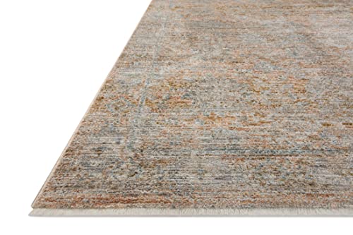 Loloi Jean Stoffer Katherine Collection KES-02 Terracotta/Smoke 2'-7'' x 10'-0'', .25" Pile Height, Runner Rug by Loloi - Used condition - US$38.34