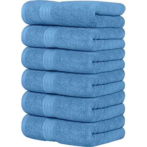 Utopia Towels Electric Blue Hand Towels 100% Combed Ring Spun Cotton, Ultra Soft and Highly Absorbent 600 GSM Exrta Large Thick Hand Towels 16 x 28 inches, Hotel & Spa Quality Hand Towels (6 Pack) Cover