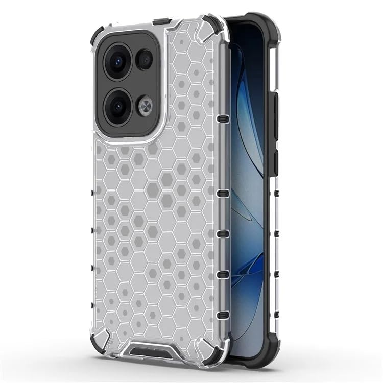 Image of Hard PC Back Case Cover for Oppo Reno 13 5G Anti Slip Ultra Thin Shockproof Reinforced Corners (Polycarbonate|Clear)