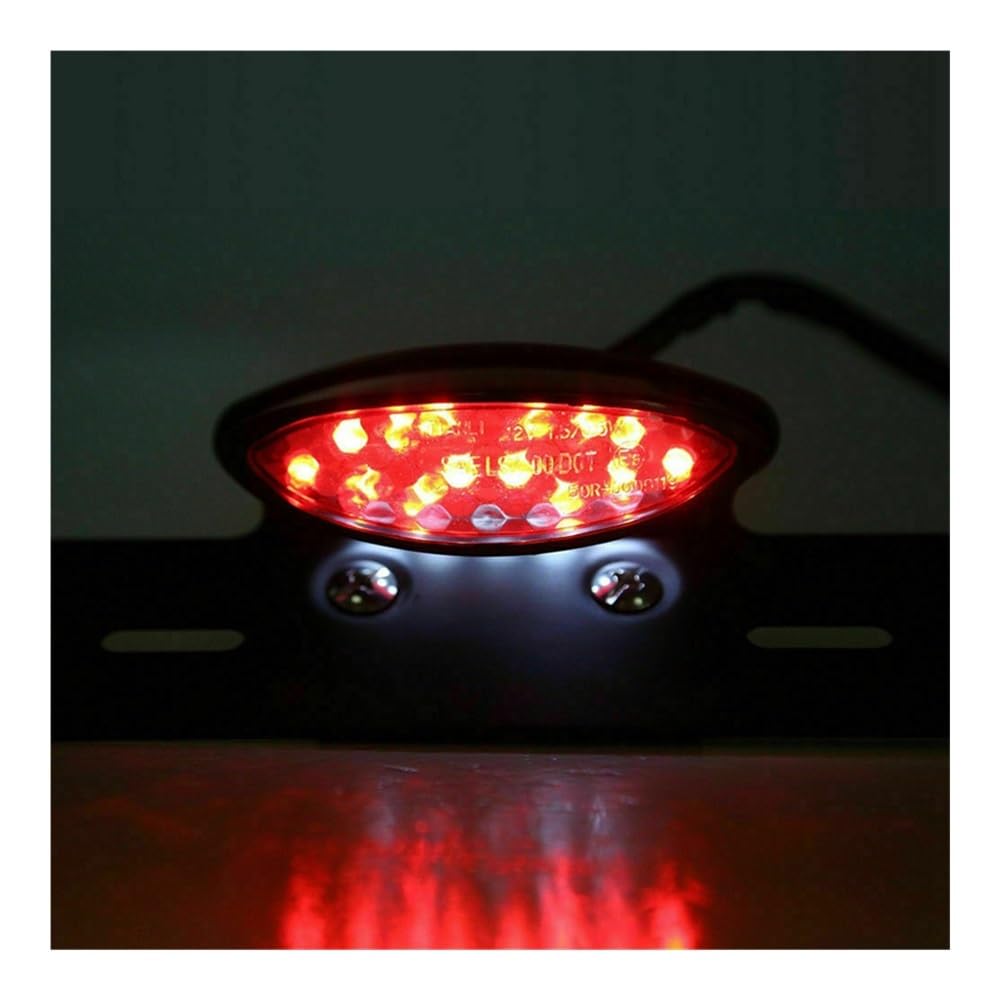 Luce Posteriore A LED da 12 V per Moto di Stop Targa per ATV Cafe Racer Stop Luci Freno