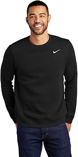 Nike Sportswear Club Fleece Crew Sweatshirt - Soft Fleece Comfort, Embroidered Logo, Everyday Activewear