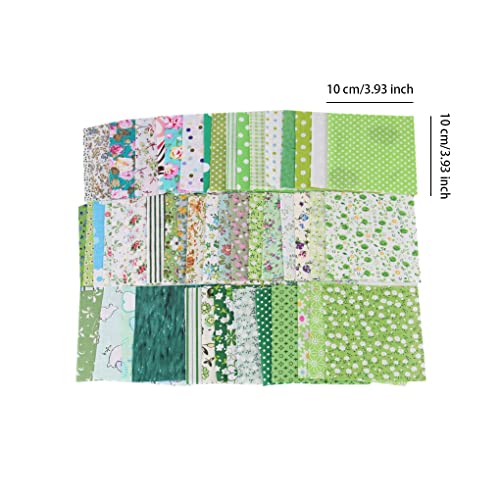 CUDDIKAJI 50 peças tecidos de algodão liso costurar acolchoado retalhos de pano quadrado