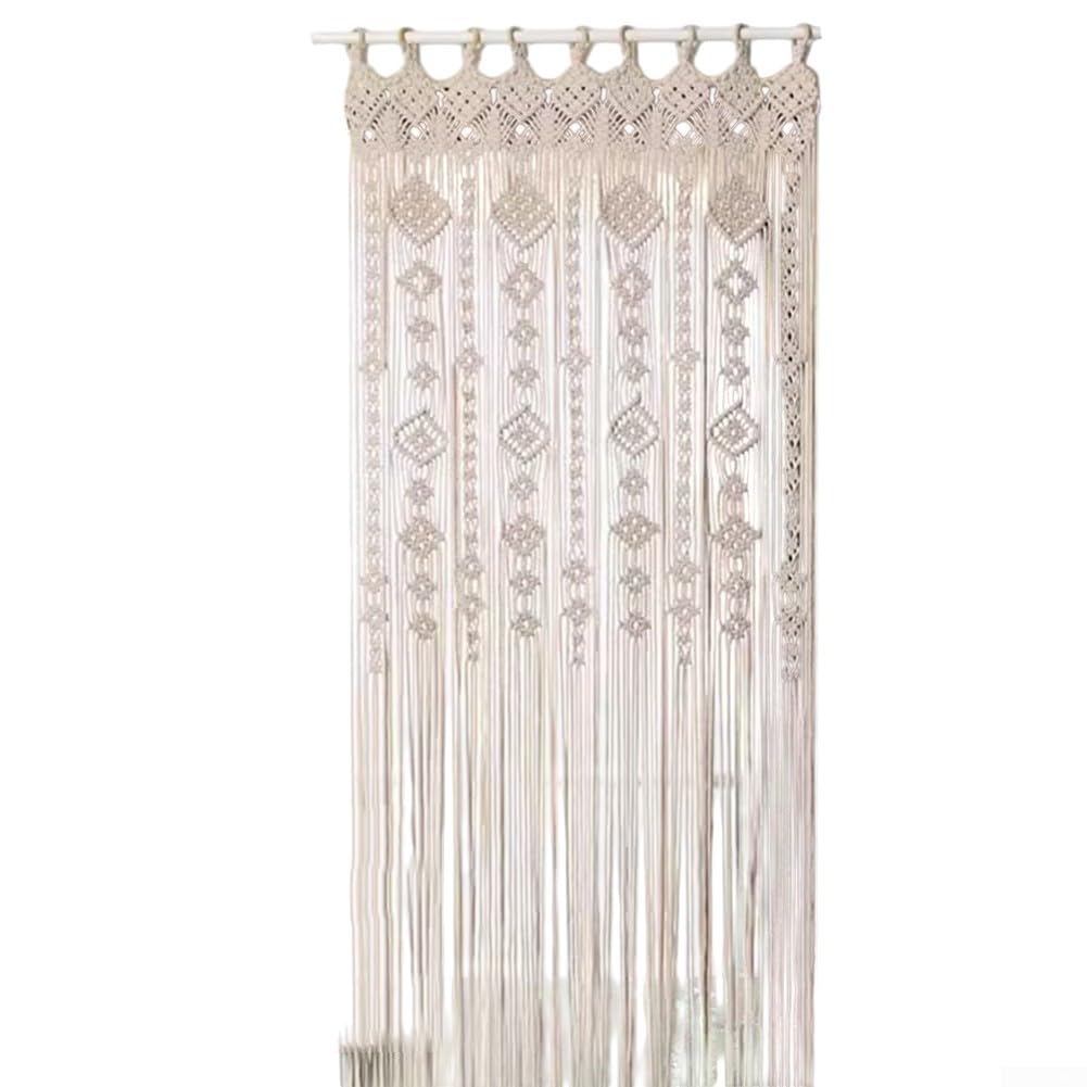 Rideau de porte tissé pour baie vitrée décoration murale chambre salon