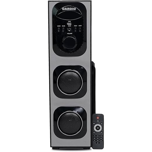 CARDIO ACE II Bluetooth Tower Speaker with 4 Woofer & 3 Sp
