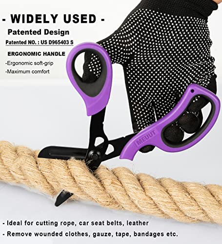 MEUUT 2 Pack Trauma Shears Patented Bandage Scissors - Medical Supplies with 8 inch Heavy Duty Medical Scissors for EMT Workers Nurses - Image 5