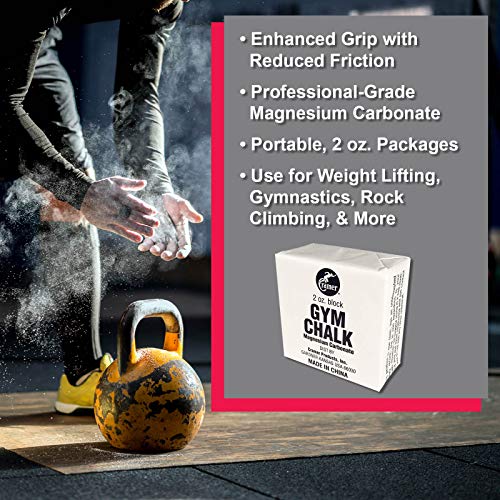 Cramer Gym Chalk Block, Magnesium Carbonate For Better Grip In Gymnastics, Weightlifting, Power Lifting, Pole Fitness, & Rock Climbing, 4 Oz. #TOP1