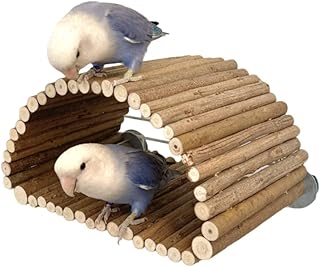 Wooden Bird Nest Box Bird House Bird Chewing Toys Bird Cage Accessories Parrot Breeding Box Cage Wood Bird Nest for Budgie Parakeet Cockatiel Conure Canary Finch Lovebird