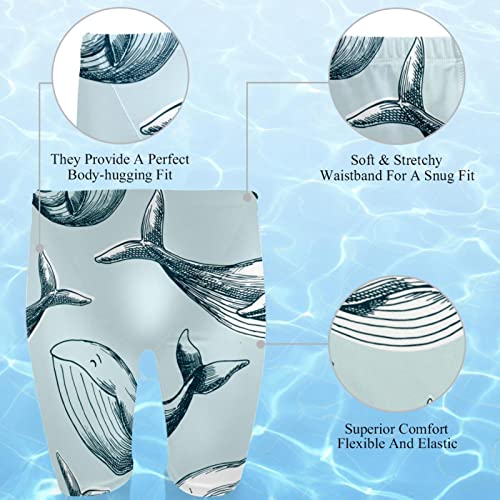 Bañador jammers azul ballena de entrenamiento para hombre con tejido deportivo de resistencia 2