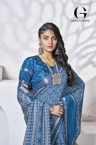 Image of GRECIILOOKS Saree | Women Saree | Saree for women latest design | Saree | Saree for Women | Silk Saree | Banarasi Saree