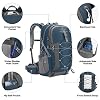 Maelstrom Hiking Backpack,Camping Backpack,40L Waterproof Hiking Daypack with Rain Cover,Lightweight Travel Backpack,Blue #2