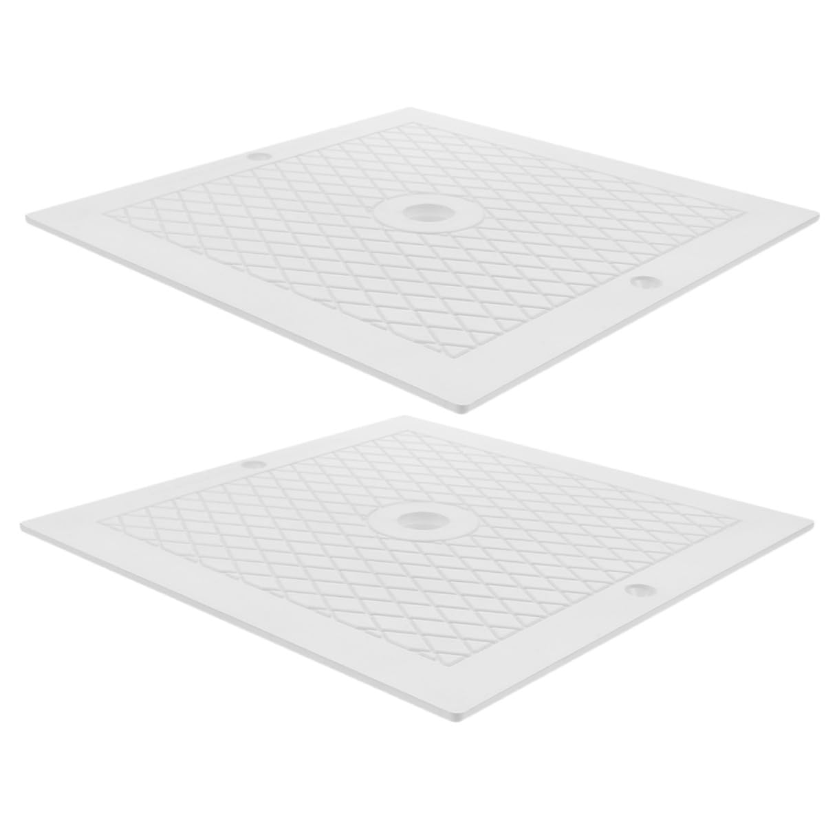 Didiseaon 2 Pezzi Coperchio Skimmer Piscina Quadrato 25x25 Cm in Pp Resistente per Sostituzione Coperchio Skimmer Fuori Terra e Interrata, Protezione da Detriti e Sicurezza Piscina