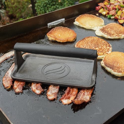 Blackstone® Pre-Seasoned Cast Iron Griddle Press, 10" x 5.5", Black - image 7