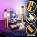 2 Pieces LED Strobe Baton Light Rechargeable Bottle Service Sparklers Stick Reusable Champagne Bottle Handheld LED for Club Stage Nightclub Party Concert Event Bar Outdoor - Gold