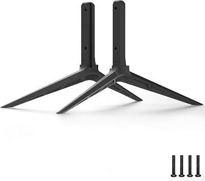 أرجل تلفزيون بديلة فقط لجهاز Vizio V655-H19 | غير متوافقة مع الموديلات الأخرى | قاعدة حامل ABS لأقدام تلفزيون Vizio مع براغي وأقدام غير قابلة للانزلاق لمنع الانقلاب