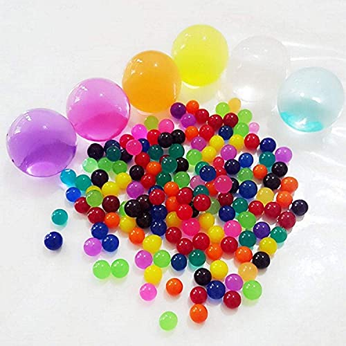 Image of IMTION Combo (1400 Pcs Water Ball + Free 10 Pcs Water Growing Animal) Magic Cristal Decorate Ball Flower Port Decorative Water Jelly for,Decoration Water Beads Ball Water Ball for Kids Playing