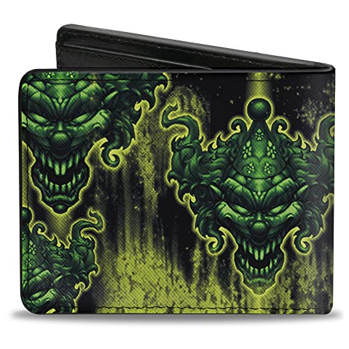 Buckle-Down Men's Standard PU Bifold Wallet-TJ-Evil Clown, Multicolor, 4.0" x 3.5" - Image 3