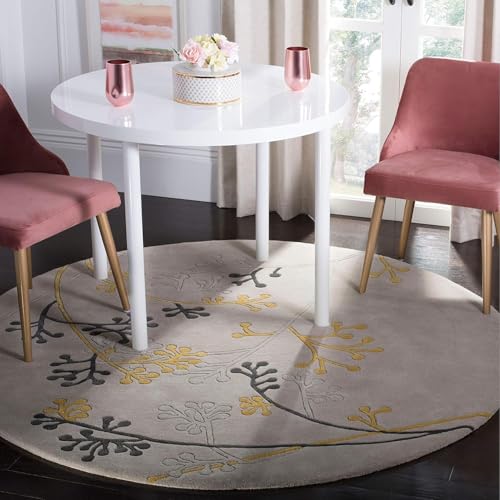 Image of Sifa Carpet Modern Round Area Rug - Hand-Tufted with 100% NZ Wool, Thick & Soft Circular Carpet for Living & Dining Room, Weight -48 Pund, Size-9x9 Feet (108x108 Inch Round)