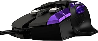 Swiftpoint Tracer Wired Gaming Mouse: 13 Programmable Buttons, 2 Pressure Sensors, Side Buttons, 12000 DPI, Mechanical Switches, Onboard Memory, 16 Game Profiles, RGB, Purple/Black for PC & Mac Gamers