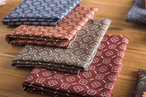 Connecting Threads Print Collection Precut Quilting Fabric Bundle 10" Squares (Arcadian Dusk)