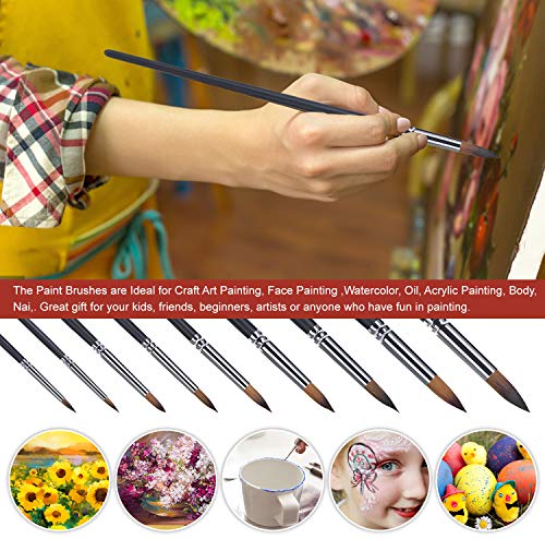 BOMEGA Set Kunstenaar Borstel Kwast Gemaakt van Premium Nylon Haar voor Acryl Schilderen Aquarel Schilderen Olieverf… - Image 6