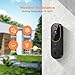 GridTera 1080p Wireless Video Doorbell Camera, AI Human Detection, Live View, Night Vision, Cloud Storage, 2.4G WiFi, Battery Powered, Indoor Outdoor Surveillance (Comes with Doorbell Receiver)