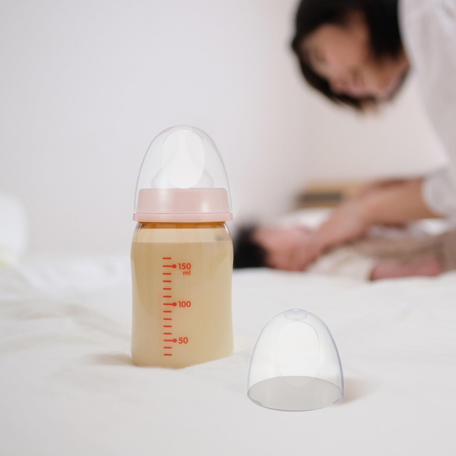 GARVALON Coperchi Trasparenti per Biberon in Plastica Resistente, Tappi di Ricambio Antiperdite per Bottiglie di Latte Set da 3 Pezzi per Protezione Igienica Durante L’allattamento