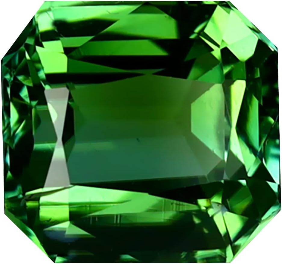 トルマリン ルースストーン 3.34 ct Octagon Cut (8 x 8 mm) Mozambique Green Tour