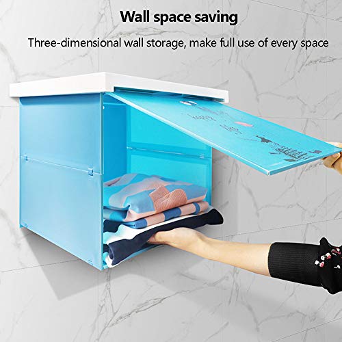 Rack mural de salle de bain étanche, support de rangement pliable multifonctions - 7